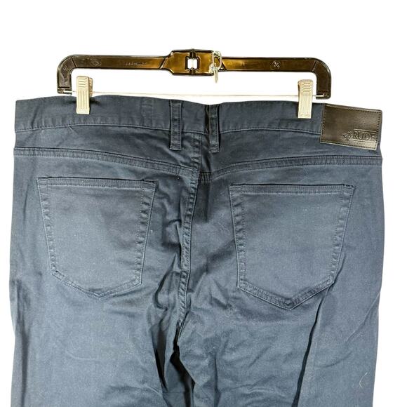 RUDE Hot Topic NWT Men's 38 Dark Navy Blue Skinny Chino Pants Light Stretch - Picture 9 of 11